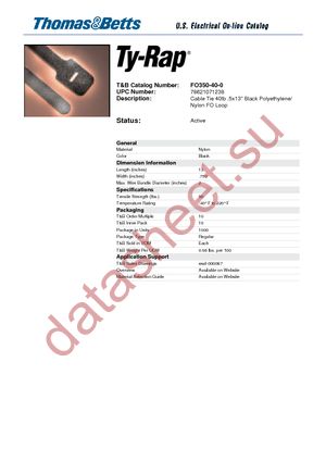 FO350-40-0 datasheet  